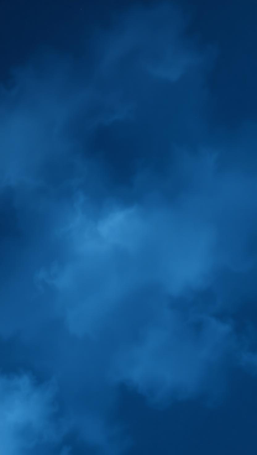 A veiled star in a quiet indigo sky